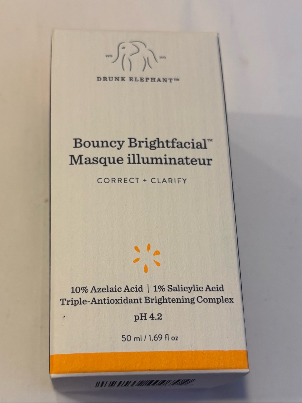 Drunk Elephant Bouncy Brightfacial Brightening Mask 1.69 fl. oz.